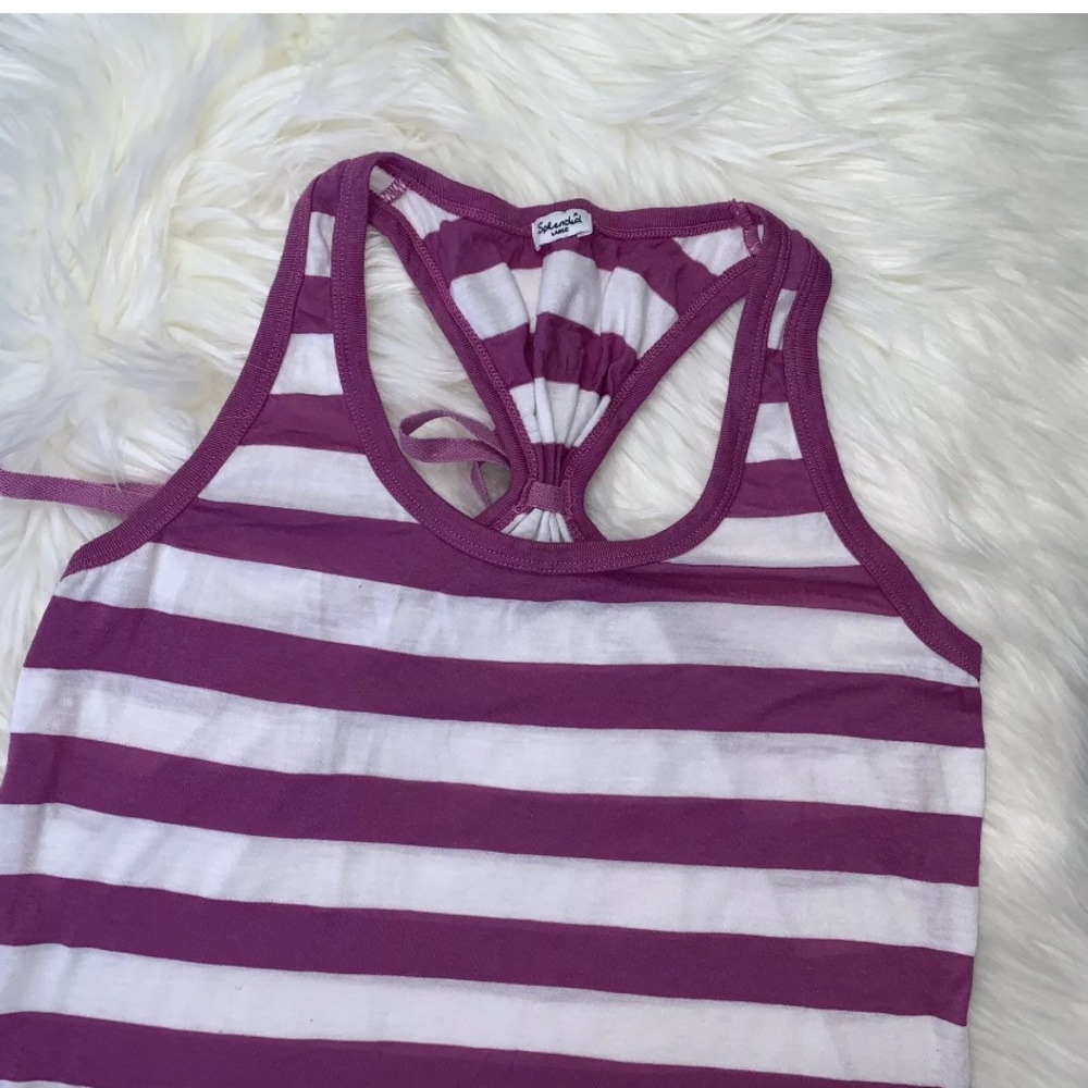 Splendid Striped Tank Razorback Back Tie - Picture 3 of 6